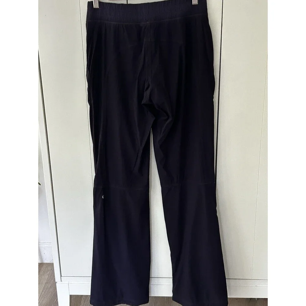 Lululemon Dog Runner Pants Size 6 Black Swan Purple Track Pants Lined